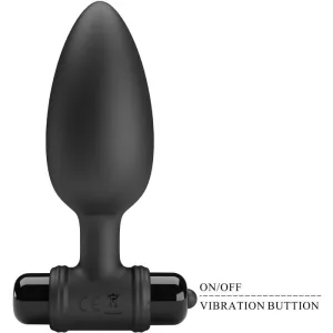 Vibra Butt Plug 2 Anal Plug 10 Vibrationen Schwarz von Pretty Love