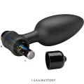 Vibra Butt Plug 2 Anal Plug 10 Vibrationen Schwarz von Pretty Love