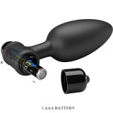 Vibra Butt Plug 2 Anal Plug 10 Vibrationen Schwarz von Pretty Love | Fesselliebe.de