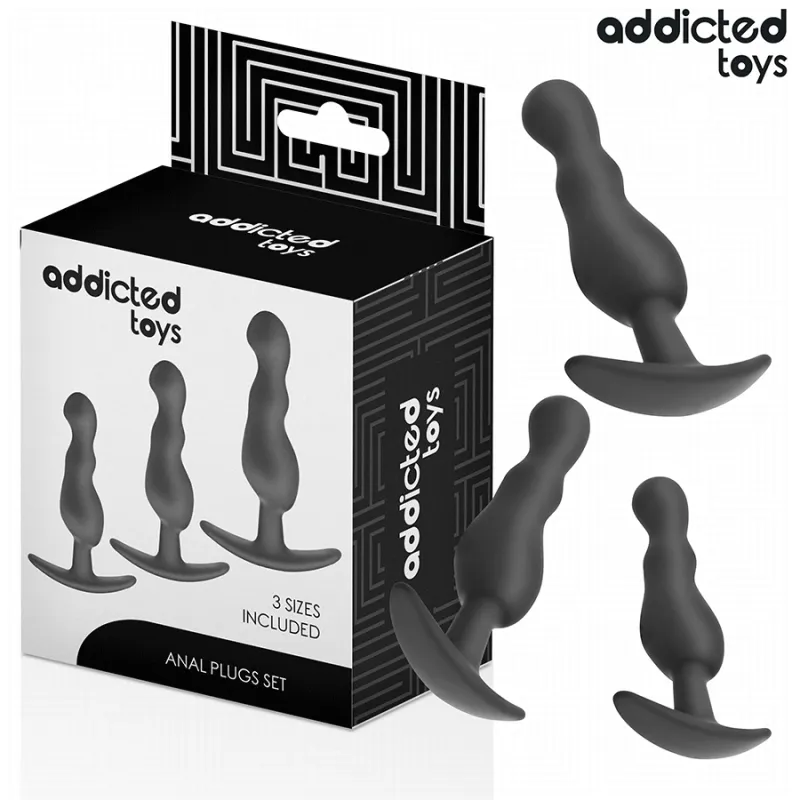 3er-Set Analplug Modell 1 von Addicted Toys | Fesselliebe.de