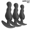 3er-Set Analplug Modell 1 von Addicted Toys