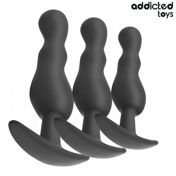 3er-Set Analplug Modell 1 von Addicted Toys | Fesselliebe.de