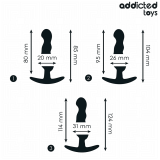 3er-Set Analplug Modell 1 von Addicted Toys | Fesselliebe.de