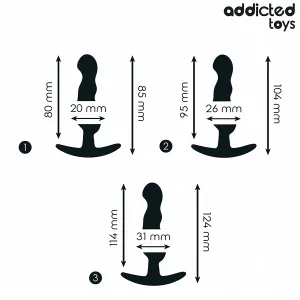 3er-Set Analplug Modell 1 von Addicted Toys