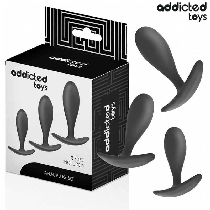 3er-Set Analplug Modell 2 von Addicted Toys | Fesselliebe.de