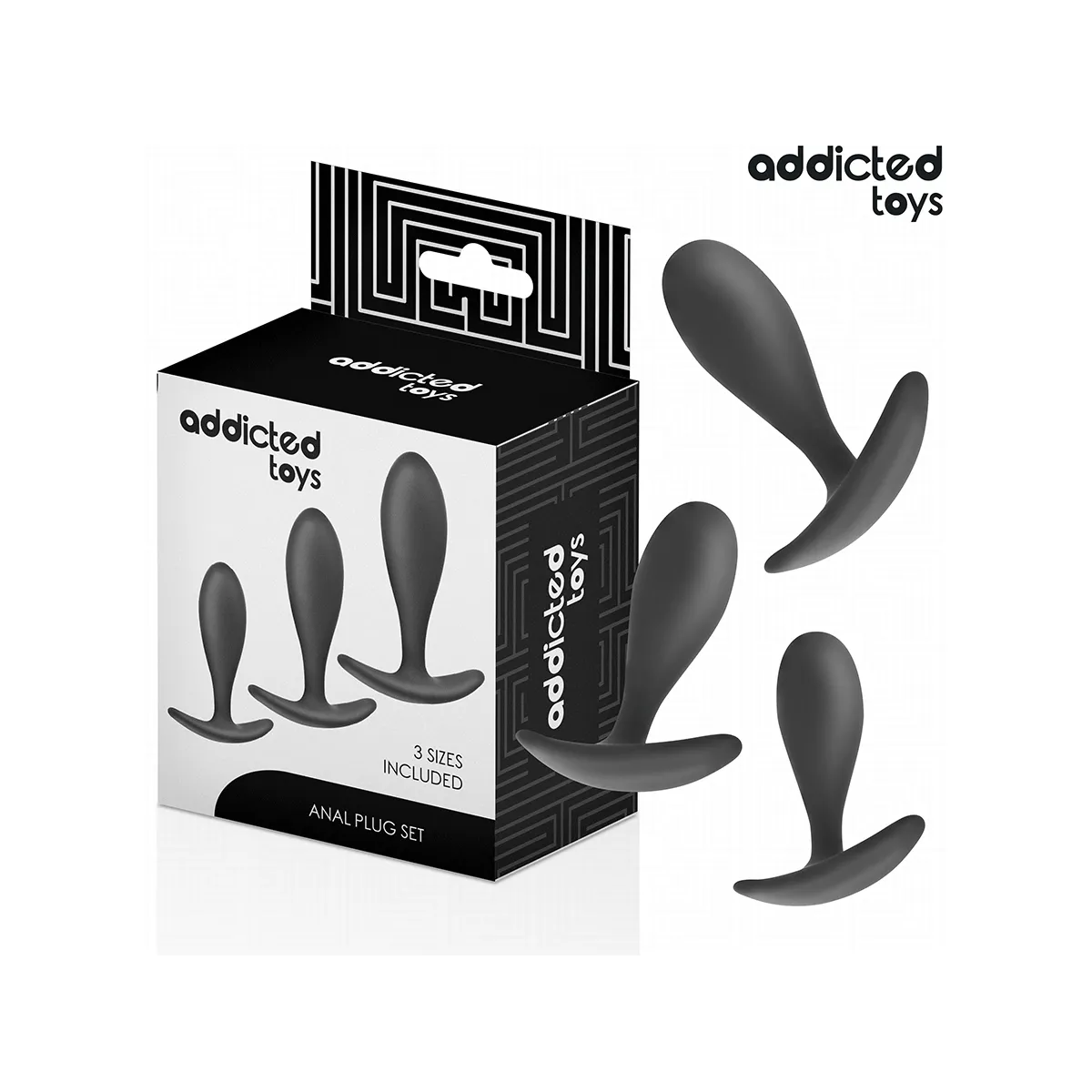 3er-Set Analplug Modell 2 von Addicted Toys | Fesselliebe.de