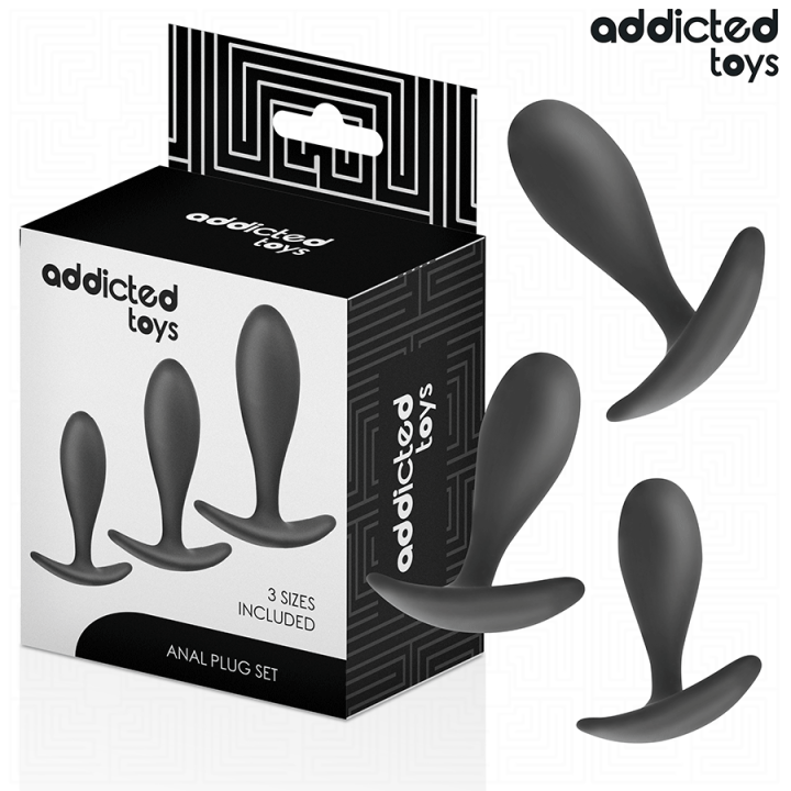 3er-Set Analplug Modell 2 von Addicted Toys | Fesselliebe.de