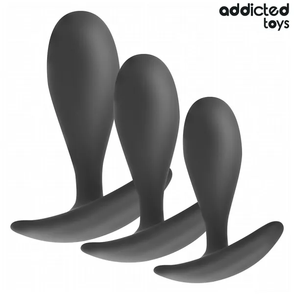 3er-Set Analplug Modell 2 von Addicted Toys | Fesselliebe.de