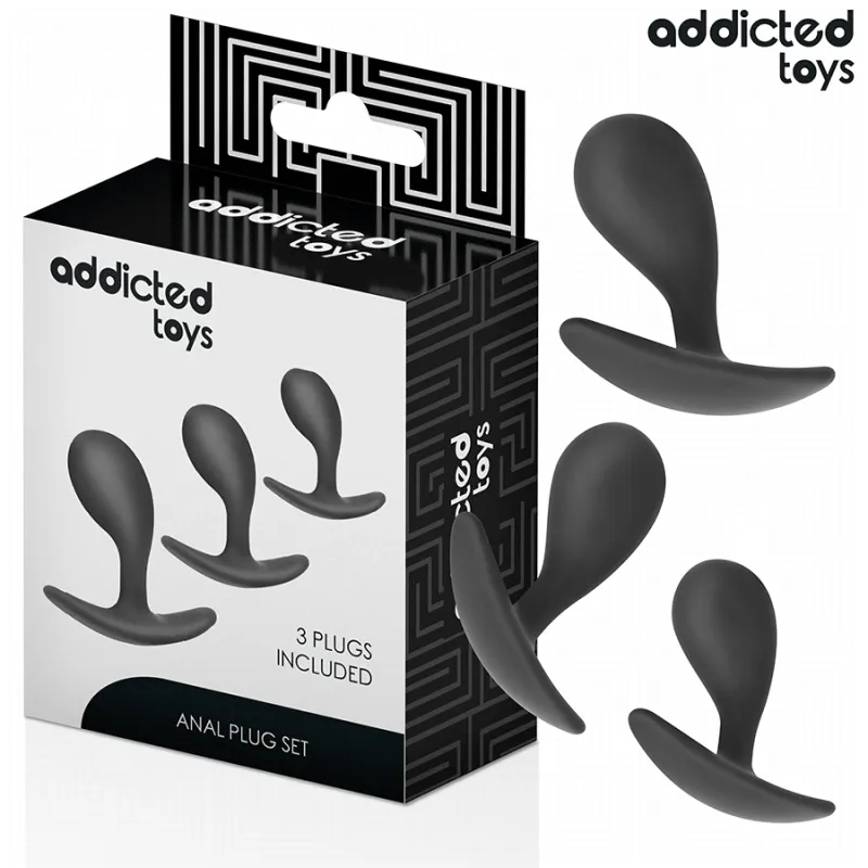 3er-Set Analplug Modell 3 von Addicted Toys | Fesselliebe.de