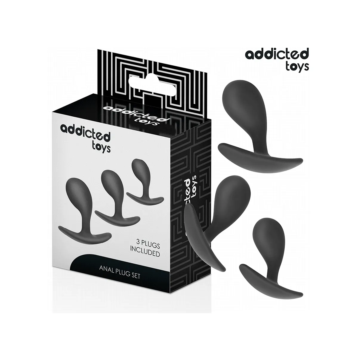3er-Set Analplug Modell 3 von Addicted Toys | Fesselliebe.de