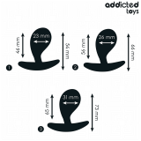 3er-Set Analplug Modell 3 von Addicted Toys | Fesselliebe.de