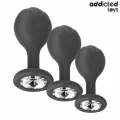 3er-Set Analplug mit Juwel von Addicted Toys