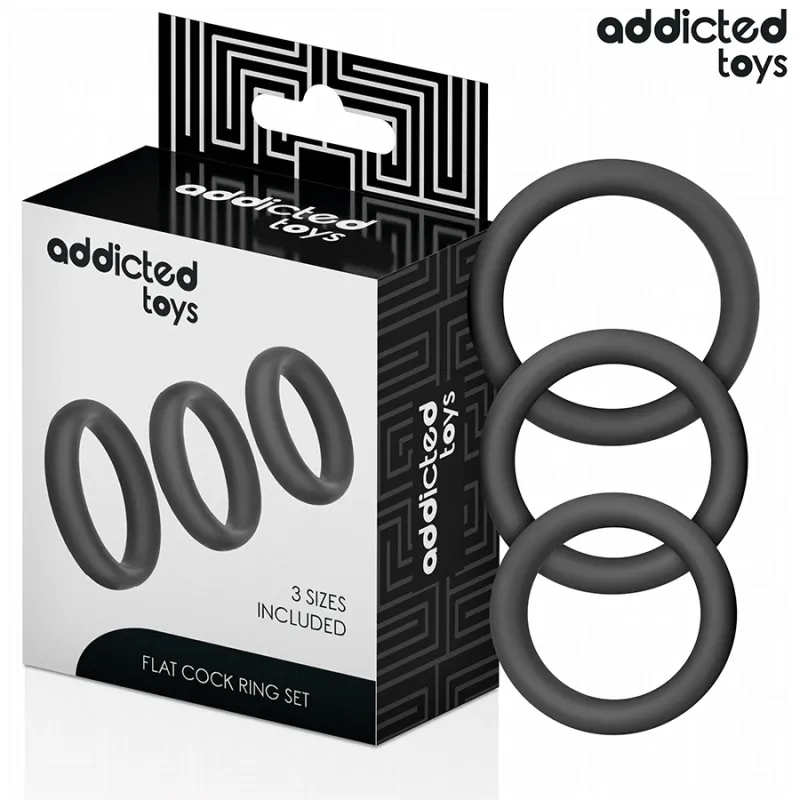 Set aus Flachen Silikonringen von Addicted Toys | Fesselliebe.de