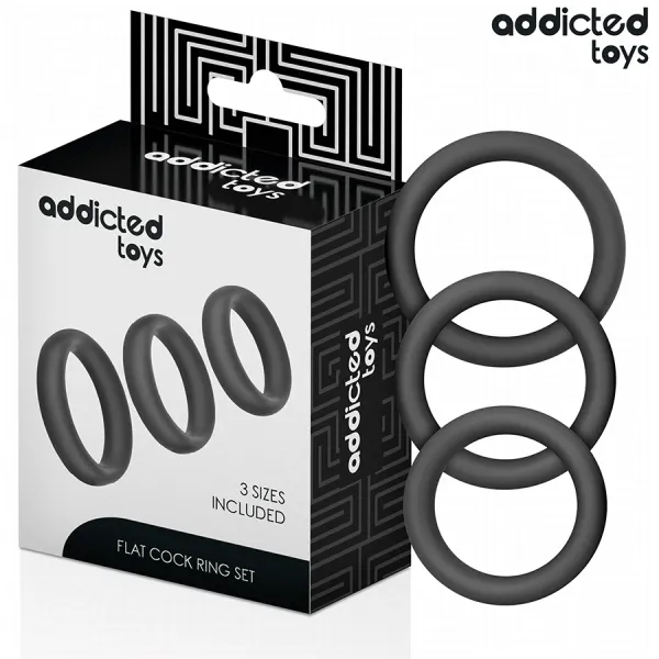 Set aus Flachen Silikonringen von Addicted Toys | Fesselliebe.de