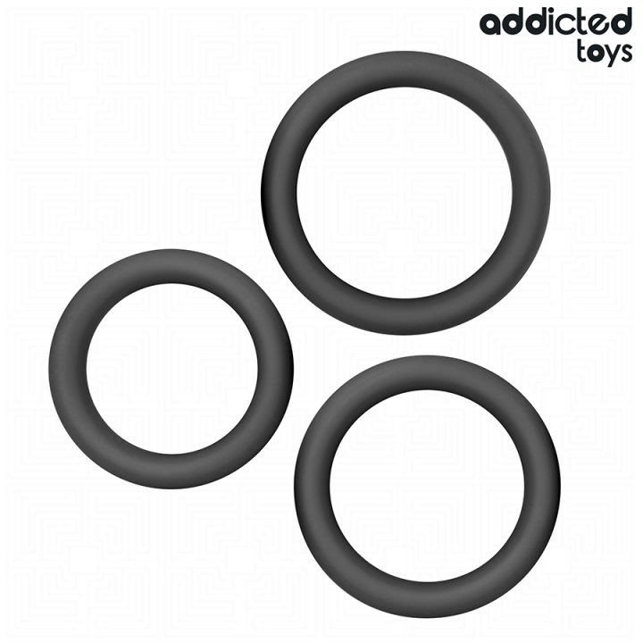 Set aus Flachen Silikonringen von Addicted Toys | Fesselliebe.de