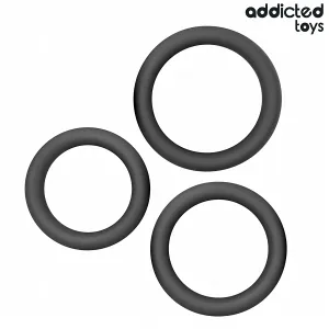 Set aus Flachen Silikonringen von Addicted Toys