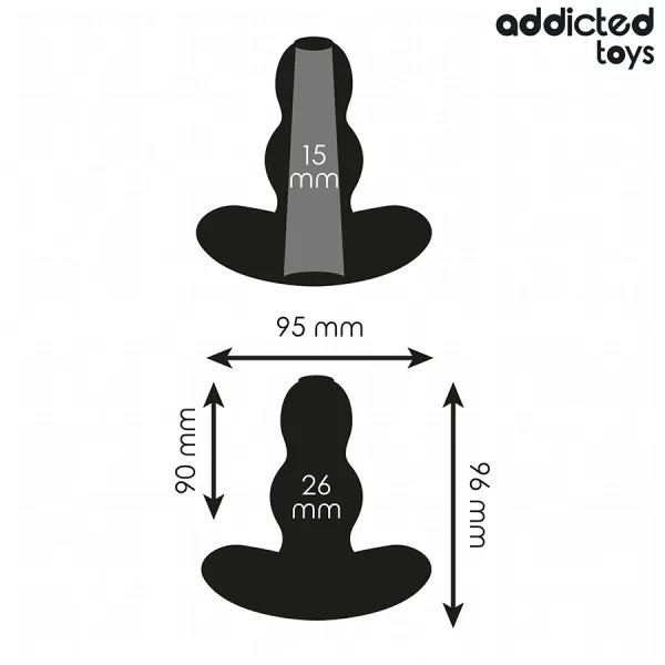 Hohl Anal Plug Grösse M 9,6 cm von Addicted Toys | Fesselliebe.de