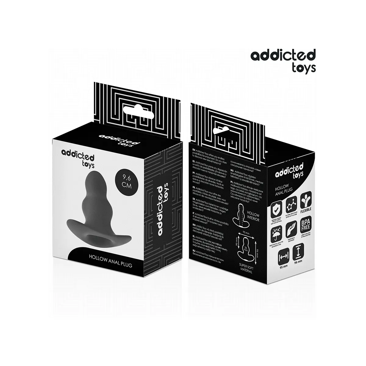 Hohl Anal Plug Grösse M 9,6 cm von Addicted Toys | Fesselliebe.de