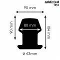 Extrem Hohl Anal Plug Grösse L 10,4 cm von Addicted Toys