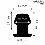 Extrem Hohl Anal Plug Grösse S 7,5 cm von Addicted Toys | Fesselliebe.de