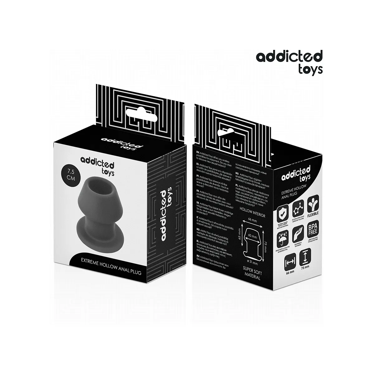 Extrem Hohl Anal Plug Grösse S 7,5 cm von Addicted Toys | Fesselliebe.de