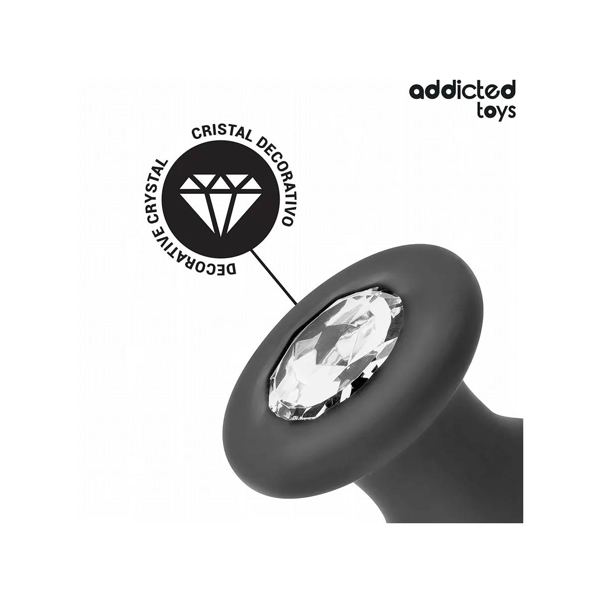 Anal Plug mit Juwel Grösse S 8,8 cm von Addicted Toys | Fesselliebe.de