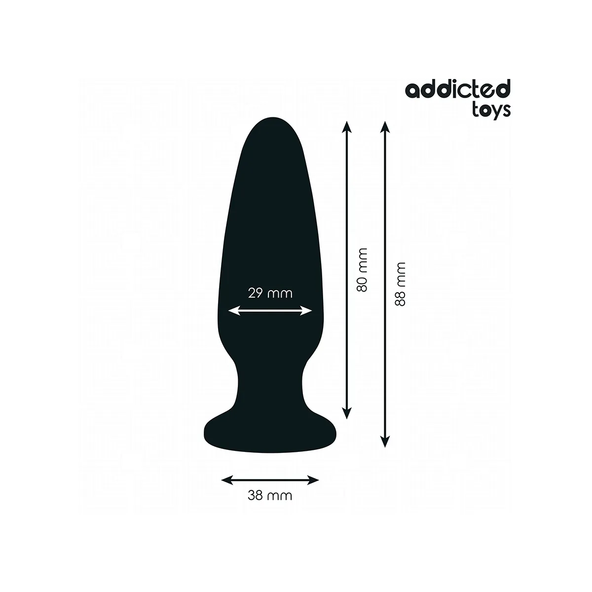 Anal Plug mit Juwel Grösse S 8,8 cm von Addicted Toys | Fesselliebe.de