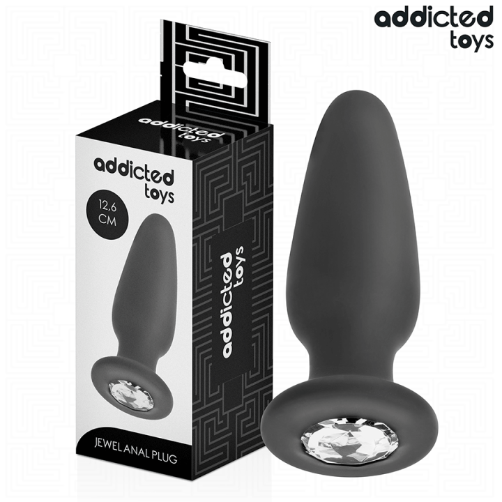 Anal Plug mit Juwel Grösse L 12,6 cm von Addicted Toys | Fesselliebe.de