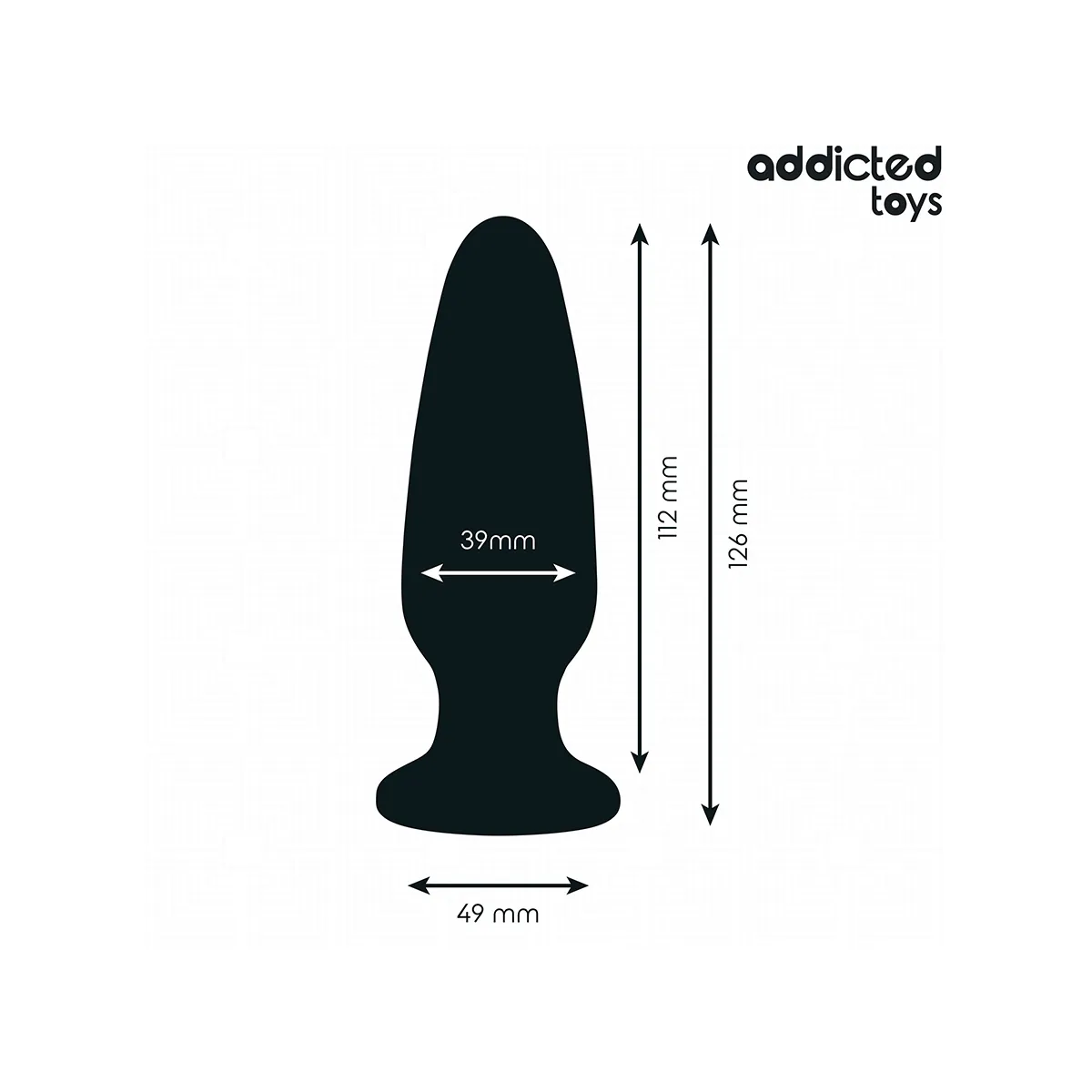 Anal Plug mit Juwel Grösse L 12,6 cm von Addicted Toys | Fesselliebe.de