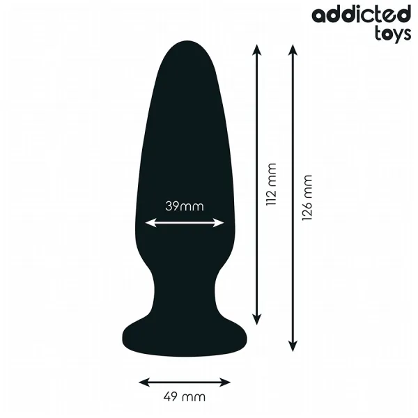 Anal Plug mit Juwel Grösse L 12,6 cm von Addicted Toys | Fesselliebe.de