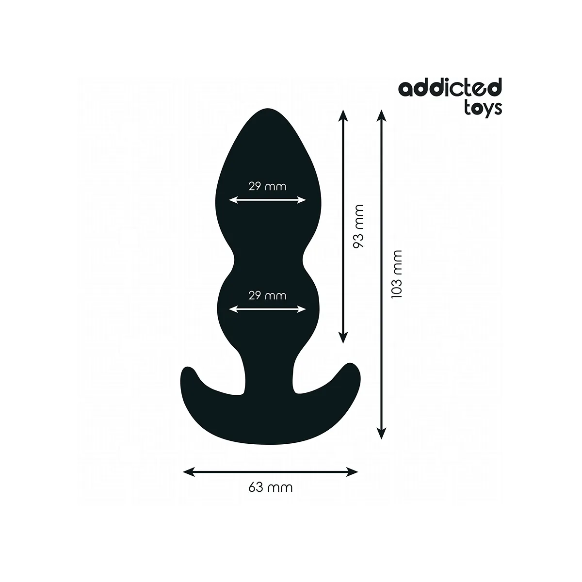 Analstecker Grösse S 10,3 cm von Addicted Toys | Fesselliebe.de