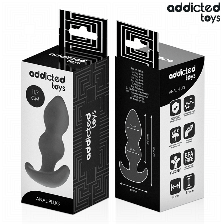Analstecker Grösse L 11,7 cm von Addicted Toys | Fesselliebe.de