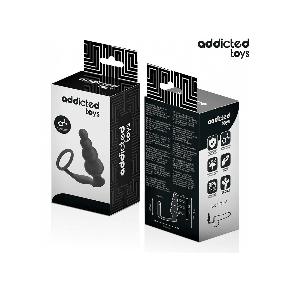 Analplug mit Ring Modell 5 von Addicted Toys | Fesselliebe.de