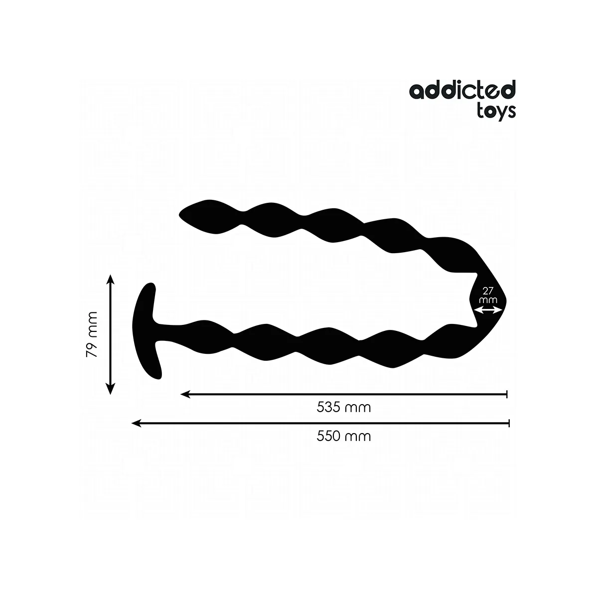 Extra Langer Analplug von Addicted Toys | Fesselliebe.de