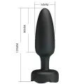 Tarion Anal Plug mit Led Licht Schwarz 12,5 cm von Pretty Love