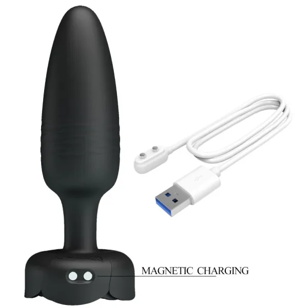 Tarion Anal Plug mit Led Licht Schwarz 12,5 cm von Pretty Love | Fesselliebe.de