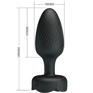 Varian Anal Plug mit Led-Licht Schwarz 10,8 cm von Pretty Love