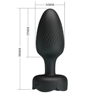 Osborn Anal Plug mit Led Licht Schwarz 9,8 cm von Pretty Love
