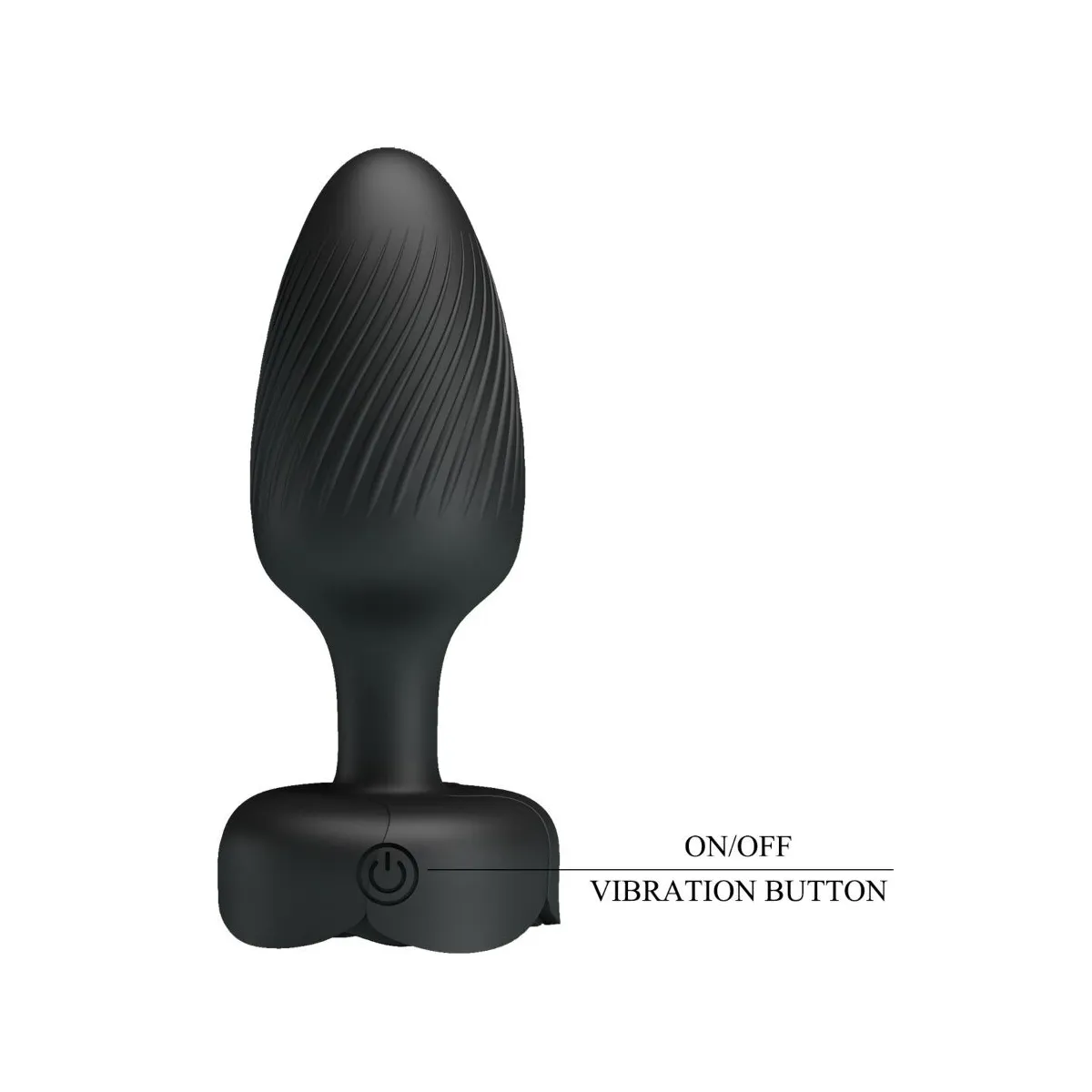 Osborn Anal Plug mit Led Licht Schwarz 9,8 cm von Pretty Love | Fesselliebe.de