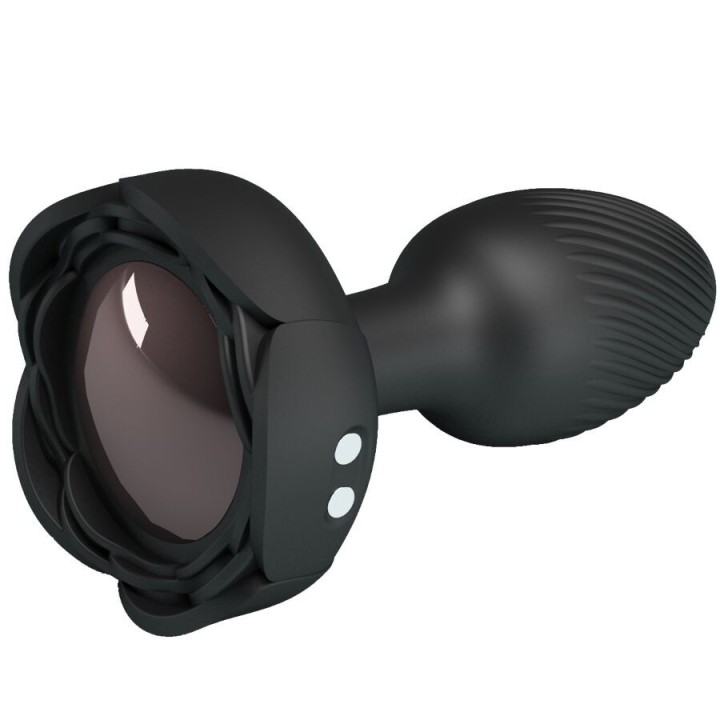 Olman Anal Plug mit Led Licht Schwarz 8,8 cm von Pretty Love | Fesselliebe.de