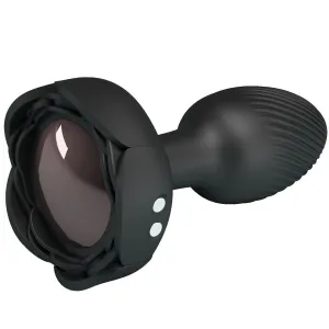 Olman Anal Plug mit Led Licht Schwarz 8,8 cm von Pretty Love