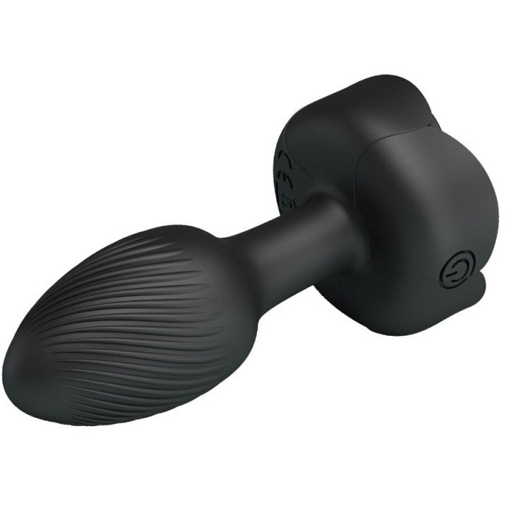 Olman Anal Plug mit Led Licht Schwarz 8,8 cm von Pretty Love | Fesselliebe.de