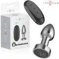 Anal Plug 10 Vibrationen Metall mit Fernbedienung S von Intense Anal Toys