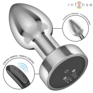 Anal Plug 10 Vibrationen Metall mit Fernbedienung S von Intense Anal Toys