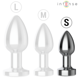 Anal Plug 10 Vibrationen Metall mit Fernbedienung S von Intense Anal Toys | Fesselliebe.de