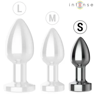 Anal Plug 10 Vibrationen Metall mit Fernbedienung S von Intense Anal Toys