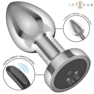 Anal Plug 10 Vibrationen Metall mit Fernbedienung M von Intense Anal Toys
