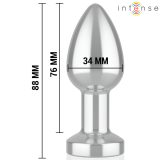 Anal Plug 10 Vibrationen Metall mit Fernbedienung M von Intense Anal Toys | Fesselliebe.de