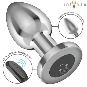Anal Plug 10 Vibrationen Metall mit Fernbedienung L von Intense Anal Toys