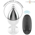 Anal Plug 10 Vibrationen Metall mit Fernbedienung L von Intense Anal Toys